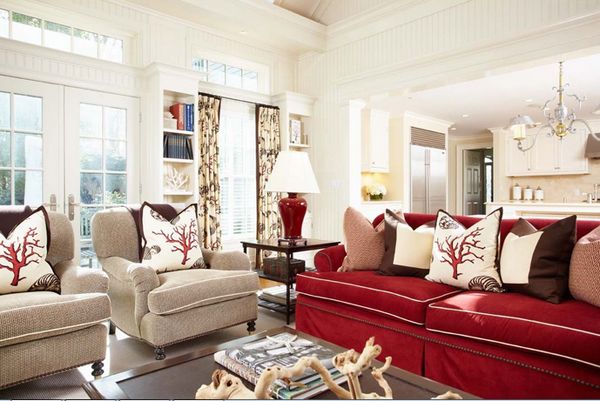 22 Beautiful Red Sofas in the Living Room | Home Design Lover .