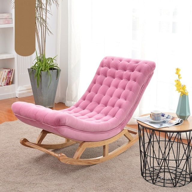 Modern Design Rocking Lounge Chair | Simple rocking chair, Rocking .