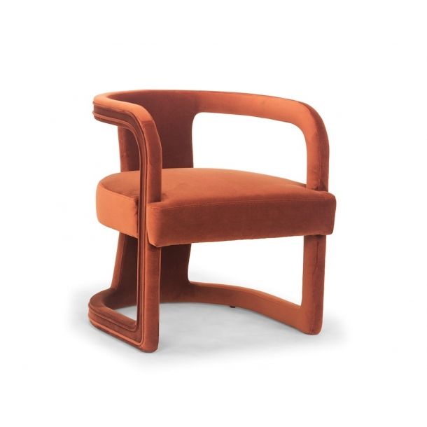 Rory Accent Chair In Rust | Furniture design modern, Furniture .