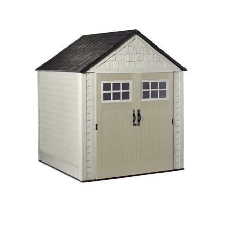 Rubbermaid 7x7' Durable Weather Resistant Resin Outdoor Storage .
