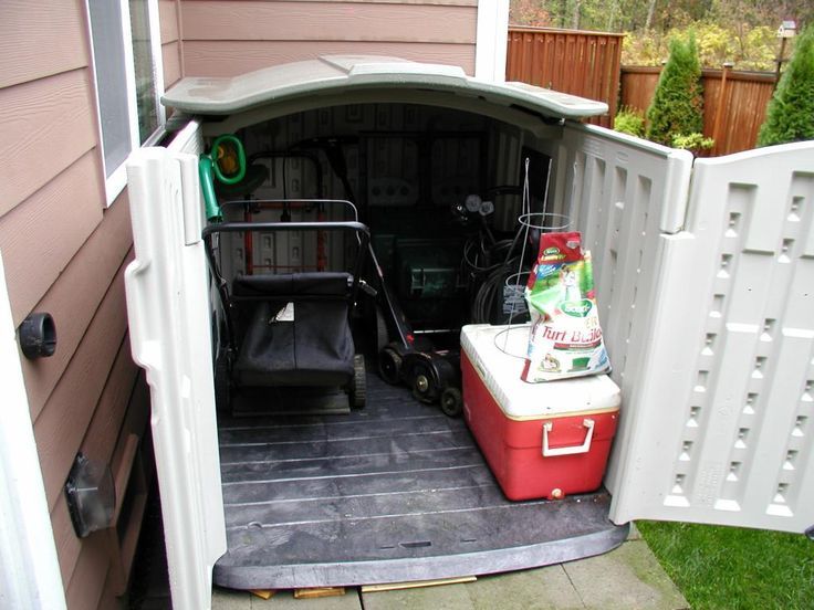 lawn mower shed on Pinterest | Lawn Mower, Storage Sheds and Sheds .