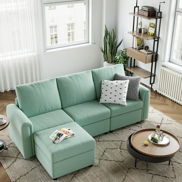 LINSY HOME Modular Couches and Sofas Sectional with Storage .