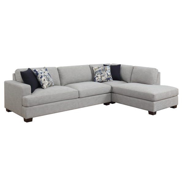 Emerald Home Vernon Country Cloud Grey 2PC Chofa Sectional .