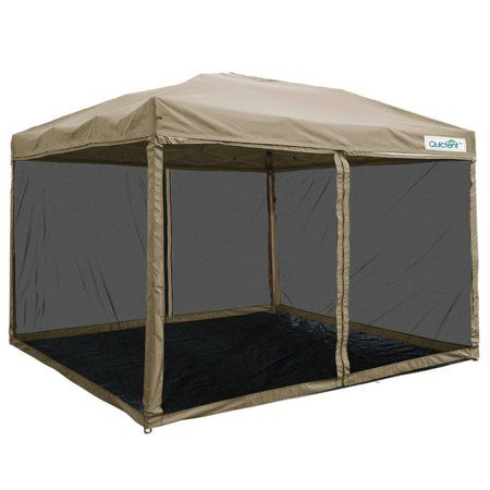 Quictent 8x8 Ez Pop up Canopy with Netting Screen House Room Tent .