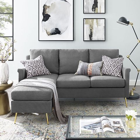 Yes, You Can Use a Sectional in a Small Space | Small sectional .