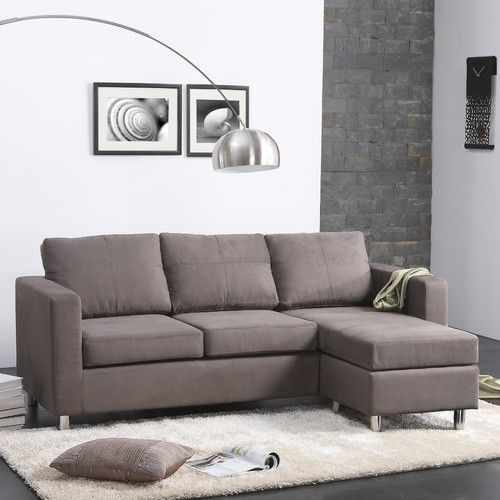 Dorel Asia Small Spaces Sectional Sofa | Sofas for small spaces .