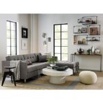 shroom coffee table | Grey sectional sofa, Floating shelves living .
