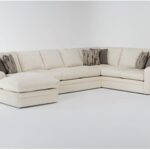 Prestige Down Chenille 3 Piece 159" Sectional With Left Arm Facing .