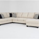 Harper Foam III Microfiber 157" 4 Piece Sectional With Right Arm .