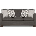 Simmons Flannel Charcoal Living Room Furniture Collection - Big .