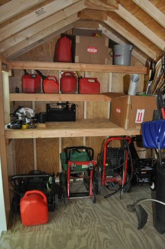 How to Build Shed Storage Shelves | Storage shed organization .