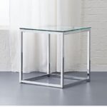 smart glass top side table | Modern side table, Glass top side .