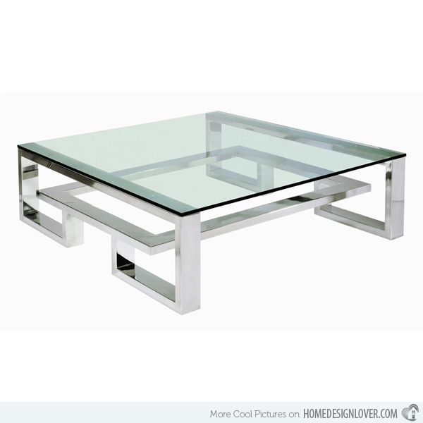15 Awesome Designs of Stainless Steel Rectangular Coffee Tables .