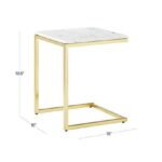 Smart Marble Brass C Table + Reviews | CB2 | Table, Coffee table .