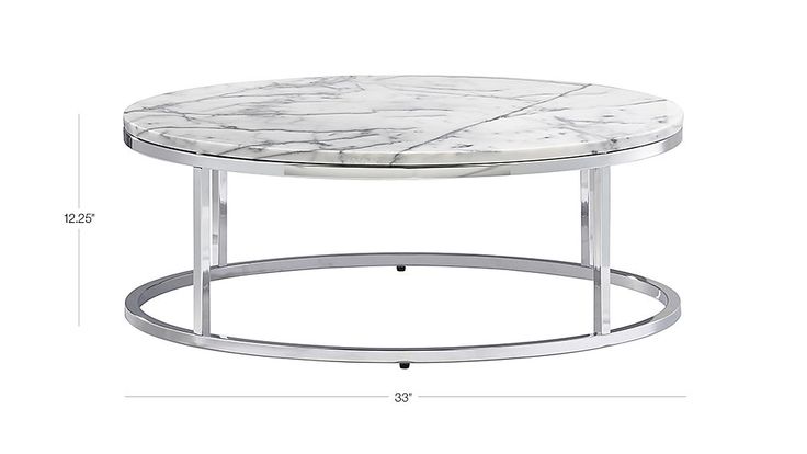 Smart Round Marble Top Coffee Table + Reviews | CB2 | Marble .