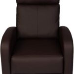 Recliner Chair PU Leather Recliner Sofa Living Room, Padded Seat .
