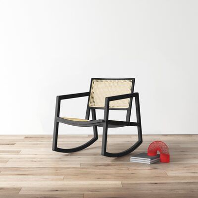 Cane Rocking Chair Color: Black | Cane rocking chair, Modern .