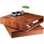 Spin Rotating Coffee Table + Reviews | CB2 | Coffee table wood .