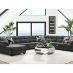 Hughes Furniture Living Room Sectional 21900-Sectional - Carol .