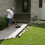 Staining a concrete walkway | Concrete patio makeover, Concrete .