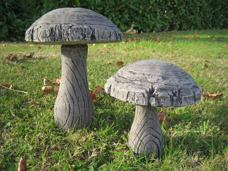 Woodland Mushroom (SET A) stone garden ornament | Garden ornaments .