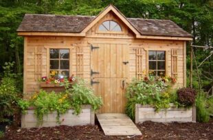In the Garden: 25 Charming Garden Sheds | Backyard sheds, Building .
