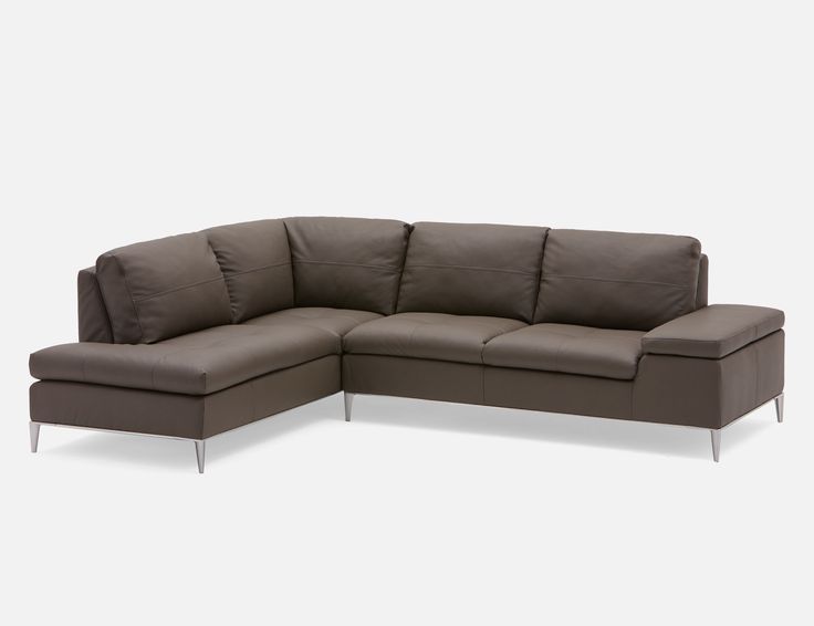 Structube Grey Left-Facing Sectional Sofa | Andrew | Sectional .
