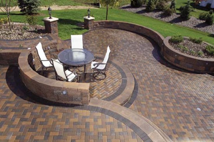 Paver Designs: Brick, Marble, Travertine | Concrete patio designs .