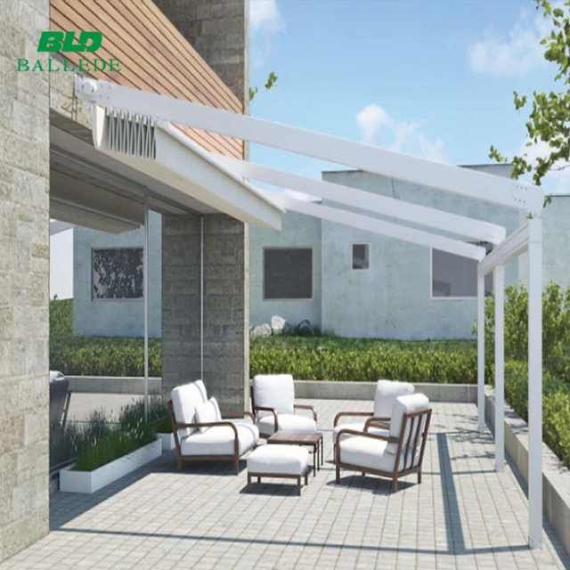 Source Retractable remote control system sun shade balcony terrace .