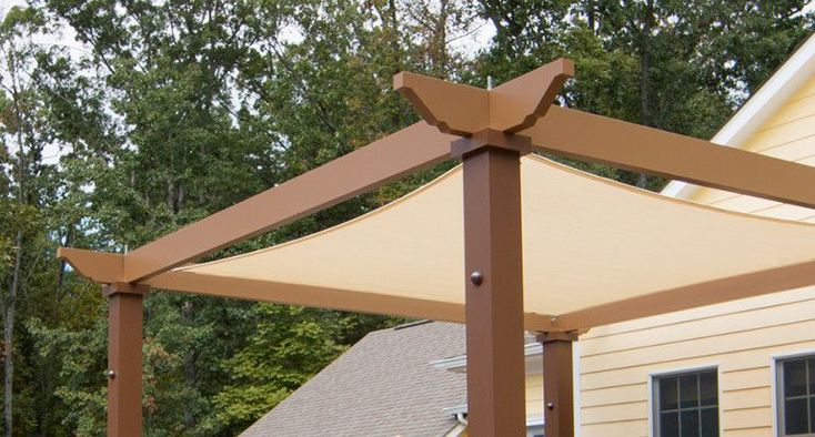 Tensioned Shade Sail Pergola Canopy Our Tensioned Shade Sail .