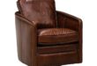 Simon Li Saint James Tobacco Leather Swivel Chair H342-11L-1D-SJ