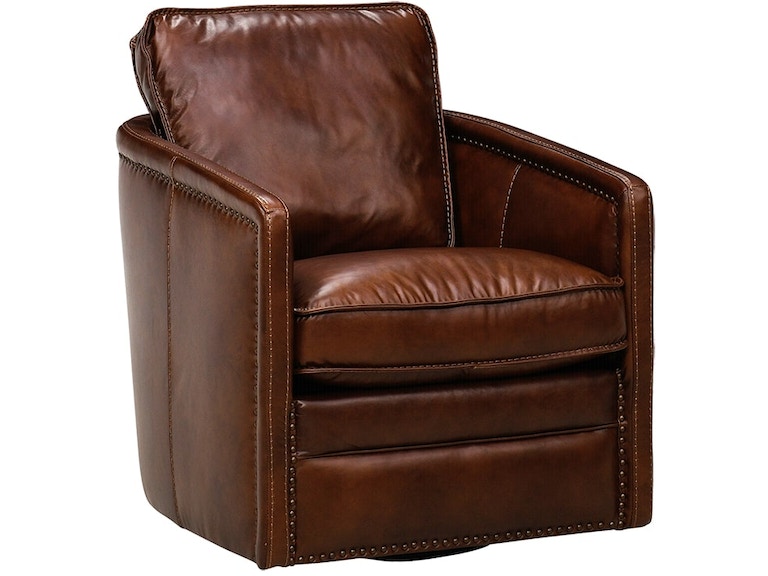 Simon Li Saint James Tobacco Leather Swivel Chair H342-11L-1D-SJ