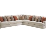 LAUREL CANYON Halandale Three Piece Sectional Sofa with Toss .