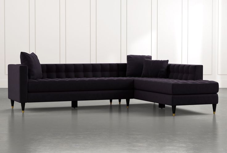 Tate IV 2 Piece 109" Sectional With Right Facing Armless Chaise .