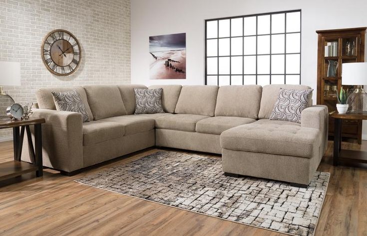 Izzy 3-Piece Chenille Right-Facing Sleeper Sectional - Platinum .