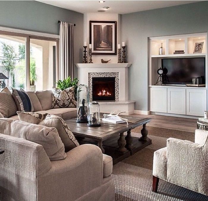 How To Arrange Furniture With A Corner Fireplace | Corner .