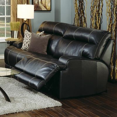 Palliser Furniture Lincoln Reclining Sofa Upholstery: All Leather .