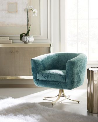 caracole Twirl Around Swivel Chair, 21" | Swivel chair, Living .