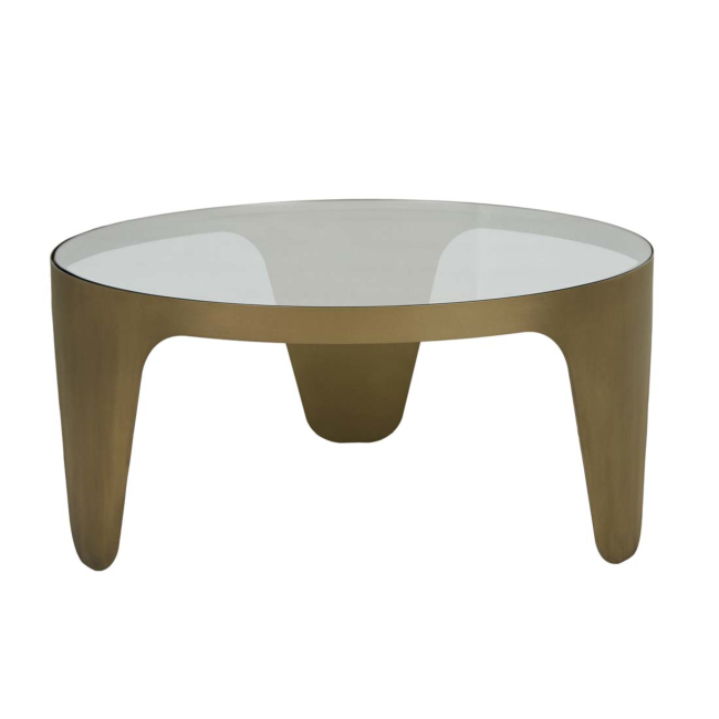 Buy Verona Wave Coffee Tables - Antique Brass online - GlobeWest .