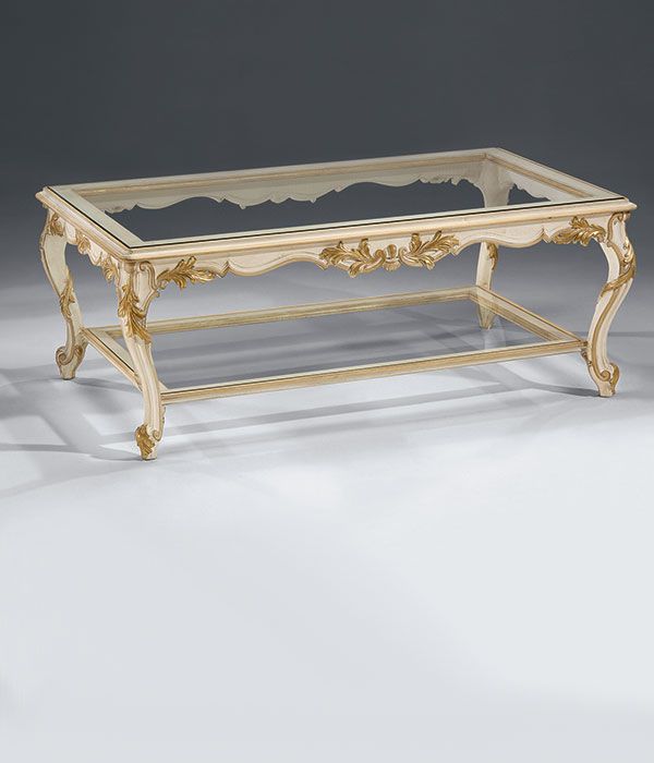 Carved Coffee Table - Louis XVI Style Coffee Table | French coffee .
