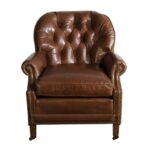 Jeff Lewis Richmond Leather Chair HAN8102 from Walter E. Smithe .