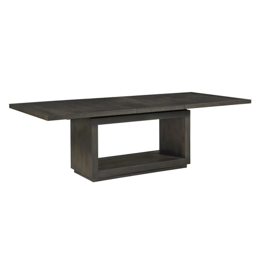 Solstice Modern Solid Wood Contemporary Dining Table with 1 Leaf .