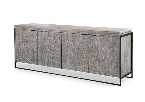 Grey Elm Industrial ish Buffet Sideboard | Furniture, Sideboard .