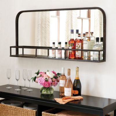 Wilshire Bar Shelf | Home bar decor, Bar cart decor, Bar she