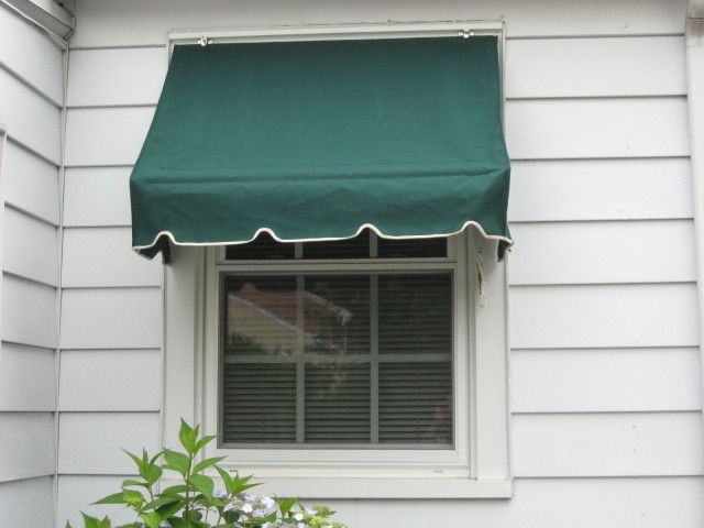 Single window awning - with ropes and pulleys | Kreider's Canvas .