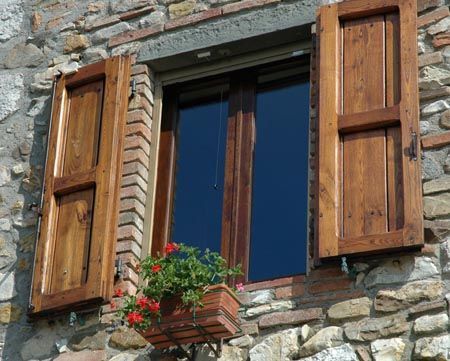 Stylish D.I.Y. "Wood" Window Shutters - They could be made from .