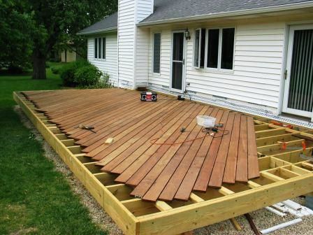 Hardwood decking, Wooden deck designs, Wood deck desig