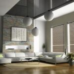 Design Ideas Using Wood Blinds | Venetian blinds living room .