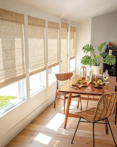 Natural Woven Shades made out of Reed, bamboo, grass, paper and .