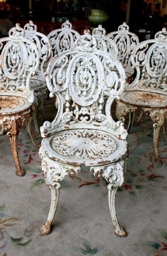 vintage Garden Chairs | Cast iron garden furniture, Garden .